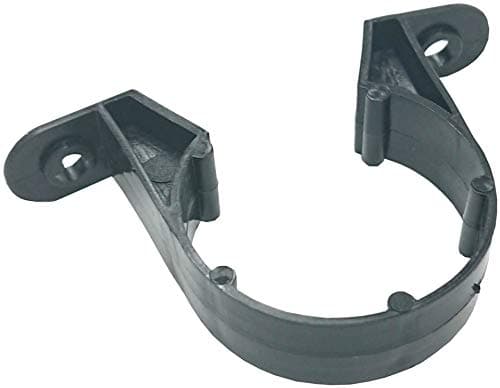 Image of Merriway BH06822 (4 Pcs) Push/Compression Fit Waste Pipe Clips, 32mm Black (1.1/4 Inch) - Pack of 4 Pieces