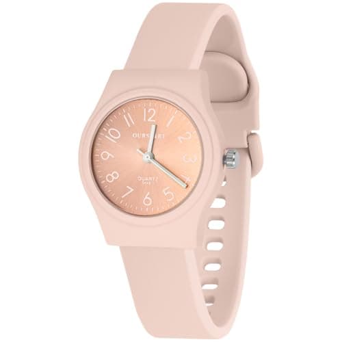 Image of OFFCUP Women's Quartz Watch, Silicone Strap Ladies Watches, Analog Quartz Watches with 38MM Big Dial, Premium Fashion Wrist Watch for Women Ladies Girls