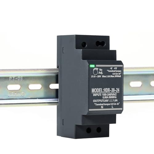 Image of DEWIN Switching Power Supply, 24V Dinrail Transformer Din Rail Power Supply Transformer for Din Rail for Industrial Automation Equipment HDR-30W-24V 1.5A