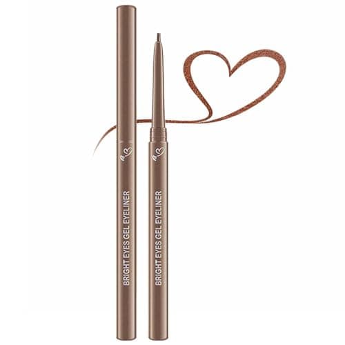 Image of Soft Light Gel Eyeliner Pencil - Waterproof Long-Lasting Formula, Smudge-Proof Ultra-Fine Tip for Precise Application, Highly Pigmented for Natural Eye Looks (Light Brown)