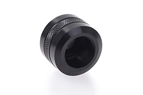 Image of Alphacool 17473 Icicle PRO 16 mm HardTube Fitting G1/4 - Deep Black Connector