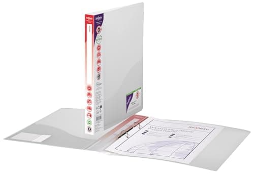 Image of Snopake A4 2 O-Ring 15mm RingBinder – Clear [Pack of 10] Ref: 10119