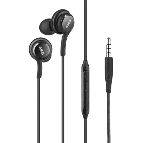 Image of Genuine Samsung Earphones Tuned by AKG - black, Tangle Free Fabric Cable, Clear & Balanced Audio Tuned By AKG, In-Line Controls, EO-IG955