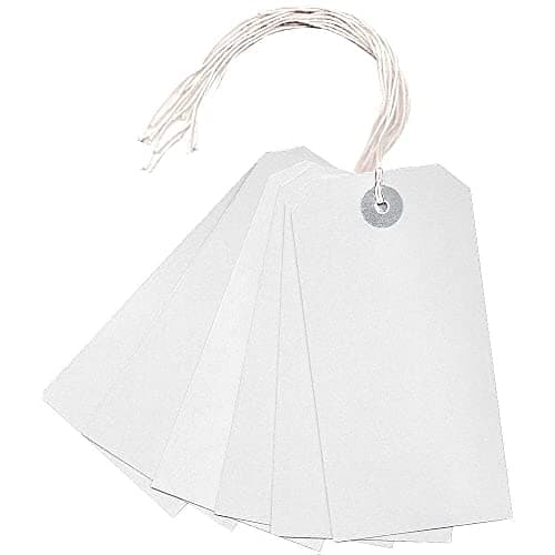 Image of Q-Connect KF01623 Strung Tag 120x60mm - White (Pack of 1000)