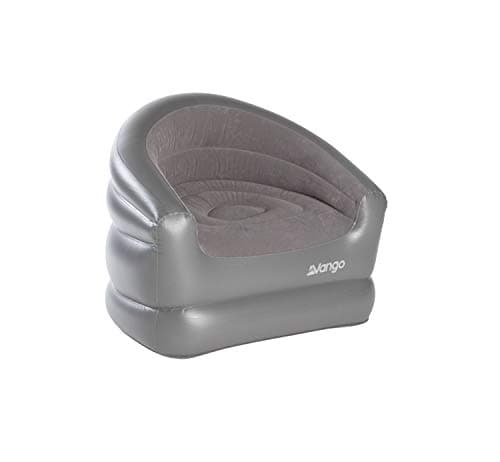 Image of Vango Inflatable Chair for Camping, Events, Garden, Bedroom, Comfy Flock Chair for Adults, Kids
