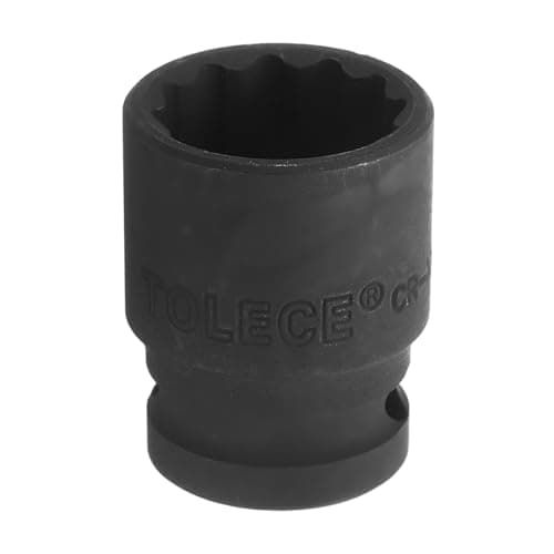 Image of sourcing map 1/2" Drive x 21mm Shallow Impact Socket 12-Point Metric CR-MO Steel Nut Impact Grade Socket for Auto Repair