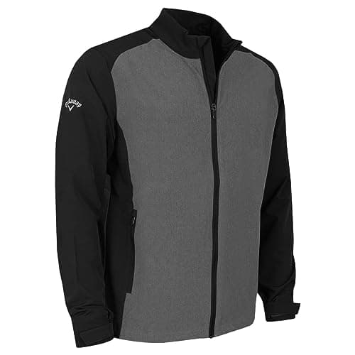 Image of Callaway Golf Mens Full Zip Windproof Jacket - Medium Grey Heather - XL
