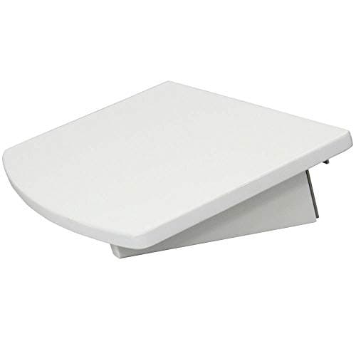 Image of Woodquail Bedside Shelf, Clip on Hanging Shelf, Small Bedside Table, Made of Natural Bamboo (Clips 31mm, White)