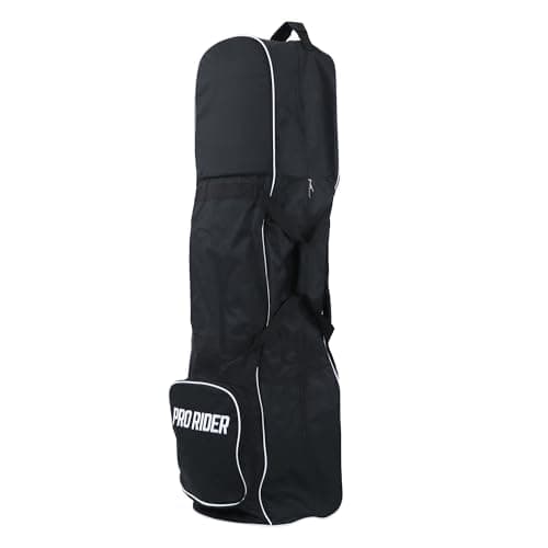 Image of Pro Rider Golf Travel Flight Bag Cover with Wheels | Durable Padded Case for Clubs | Easy Carry or Wheeled Rolling