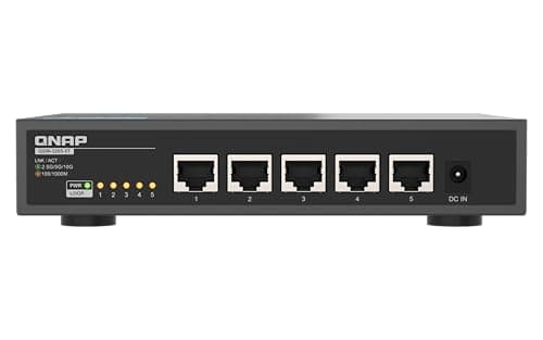 Image of QNAP 5-Port 10GBASE-T Unmanaged Switch (QSW-3205-5T-US)