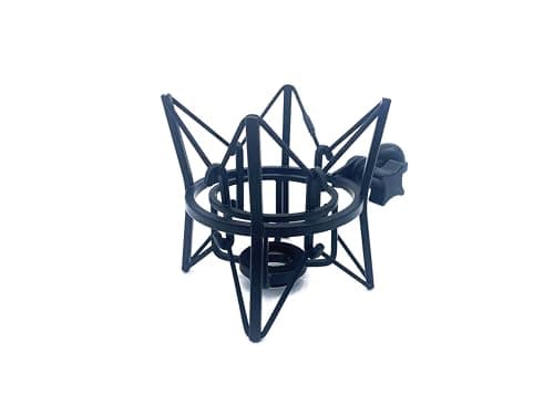 Image of SUUNTOK AKG P120 Shock Mount Universal Microphone Holder Metal Recording Mic Shockmount Stand Compatible with Many Condenser Mics Like Rode NT1-A NT2-A Procaster AT2020 MXL 990 770 U87 (Black)