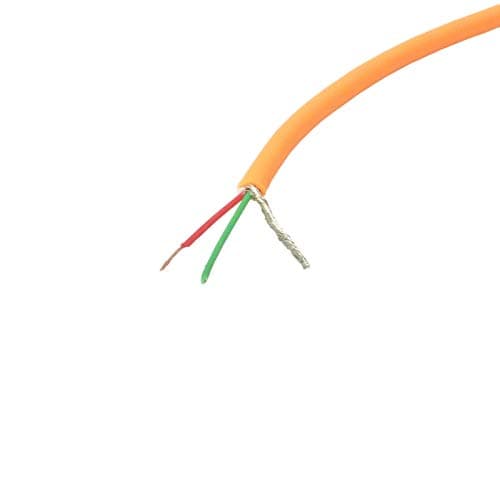 Image of Van Damme XKE Microphone Balanced Pro-Patch Cable, 2 Core and Screen (Thin). 4m. Orange