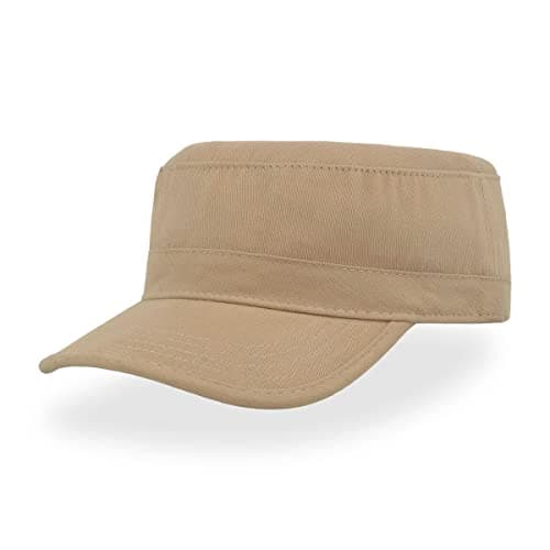 Image of Atlantis Tank Brushed Cotton Military Cap (One Size) (Khaki)
