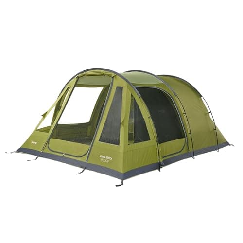 Image of Vango Icarus 500 Deluxe Family Tent for Camping & Hiking, 5 Person, Green, One Size