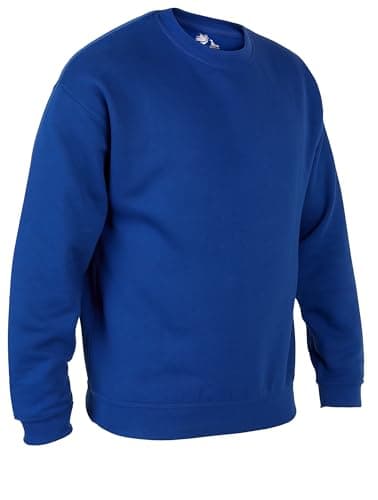 Image of Himalayan Cotton Mens Jumpers Comfortable and Lightweight Crew Neck Sweaters Casual Long Sleeve Sweatshirts for Men UK, Royal Blue, 3XL