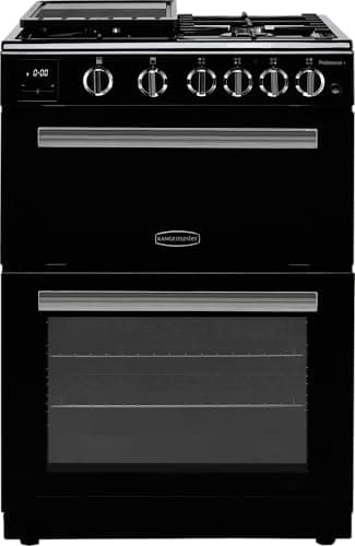 Image of Rangemaster Professional Plus 60cm Gas Cooker - Black And Chrome