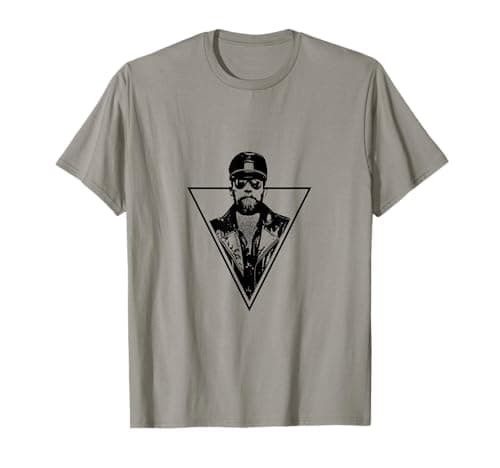 Image of Mens Masculine Beard Hairy Gay Daddy Bear Leather Pride Tom T-Shirt