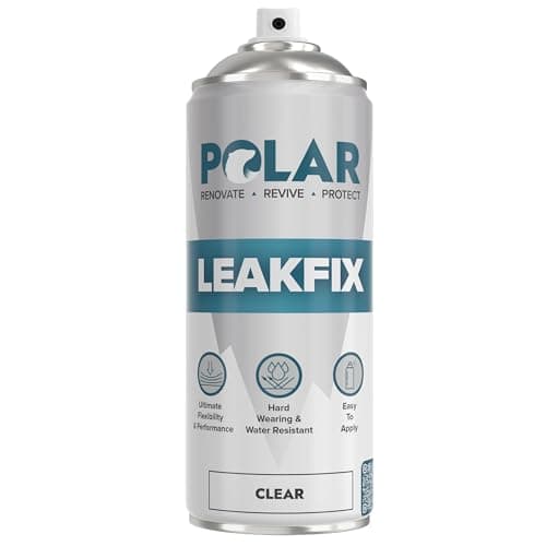 Image of Polar Leak Fix Spray - 400ml, Clear - Instant Waterproof Sealant for Roofs, Pipe & Gutter Repairs - Fills, Seals Cracks & Stops Leaks - Interior & Exterior