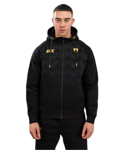 Image of Venum UFC Zenith Men’s Replica Champion Zip Hoodie - L Black/Gold