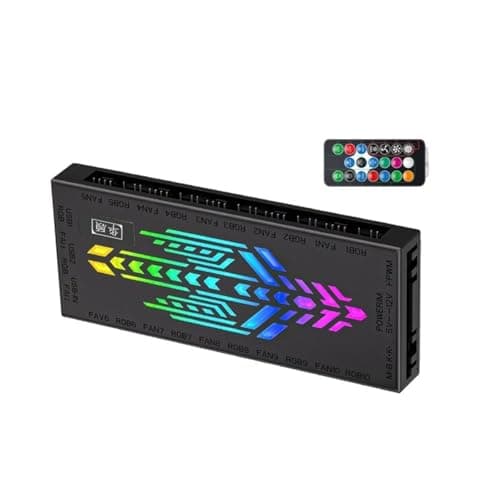 Image of YPBEW 1 to 12 Port ARGB Fan Hub Controller 5V 3Pin for Desktop Cooling Desktop Cooling Hub Splitter