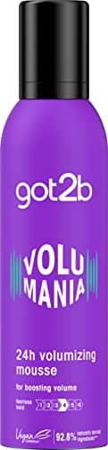 Image of got2b Volumania 24h Volumising Mousse 250 ml, Hair Styling Mousse, Boosting Volume Hair Mousse, Fearless Hold, Vegan Formula