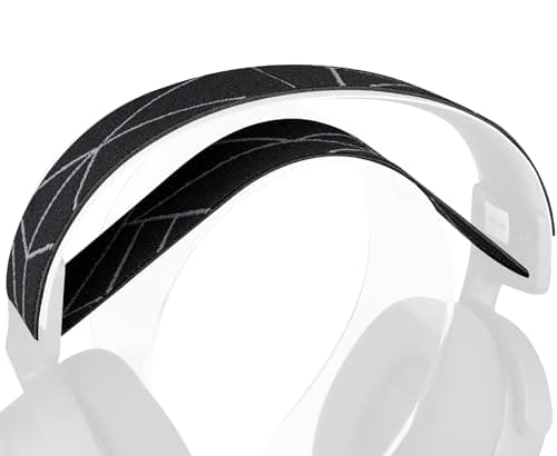 Image of SOULWIT Flexible Fabric Replacement Headband for SteelSeries Arctis 7/7+/7X/7P/7P+/9/9X/Pro/Prime Gaming Headset, Headphones Replacement Band, Headstrap Head Cushion Pad Repair Part - Grey Line