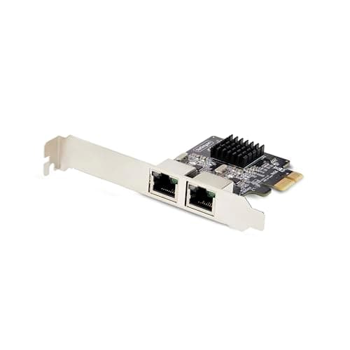 Image of StarTech.com 2-Port Gigabit PCIe Network Adapter Card, PCI Express LAN Card, NIC, 2x Realtek RTL8111H, TAA Compliant