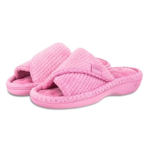 Image of Isotoner® Ladies Popcorn Turnover Open Toe Slipper (UK Size 4)