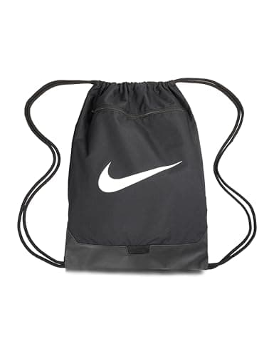 Image of NIKE DM3978-010 NK BRSLA DRAWSTRNG - 9,5 (18L) Sports backpack Unisex Adult Black/Black/White Size Uni