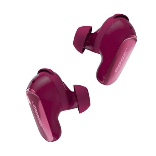 Image of Bose QuietComfort Ultra Bluetooth Earbuds (2nd Gen), Wireless Noise Cancelling earbuds, Up to 6 hours battery, IPX4 Rating, Immersive Audio, Deep Bass, Deep Plum - Limited Edition