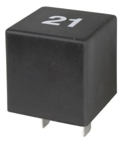Image of RNR Spares Automatic 3 Pin Indicator / Flasher Relay, Mk1-Mk3 Golf, 12V, 10A, Silver, Normally Open, DIN Rail Mount