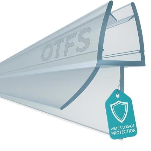 Image of Shower Screen Seal Strip for 4–6mm Glass | Stop Shower Leaks & Keep Floor Dry | Clear Shower Door Seal Replacement | Fits 15–17mm Gap | Easy Cut to Size 90 cm Length