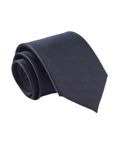 Image of THE SAVILE ROW COMPANY LONDON Men's Luxury Twill Silk Tie - Dark Navy Twill