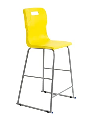 Image of Titan Classroom High Chair-Size 6, Ages 13+, Yellow, 53 x 55 x 102 cm