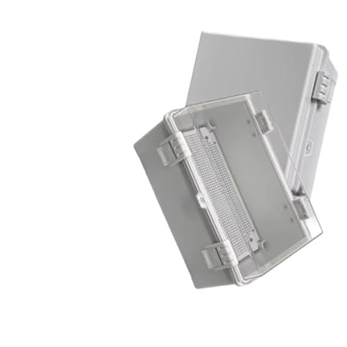 Image of Ip66 Abs Pc Hinged Plastic Enclosure Waterproof Power Electrical Junction Box Waterproof Outdoor Plastic Box Distribution Box(150x150x90mm,Transparent cover)