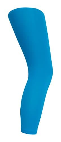 Image of MYSASI Children's Footless Opaque Tights Size. 9-11 years. Aqua Blue.