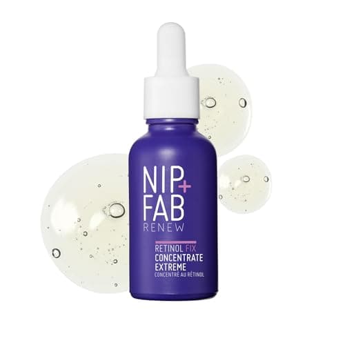 Image of NIP + FAB Retinol Fix Booster Extreme – 0.3% Stabilised Retinol Facial Treatment with Aloe Vera for Fine Lines, Wrinkles and Pore Refining, Resurfacing Serum for Smooth Radiant Skin, Vegan, 30ml