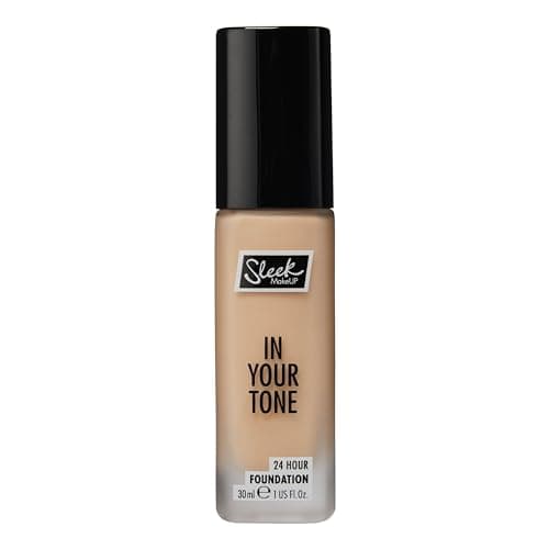 Image of Sleek MakeUP In Your Tone 24 Hour Foundation, Medium Buildable Coverage in 30 Shades, Semi-Matte Flawless Finish, 3W, 30ml