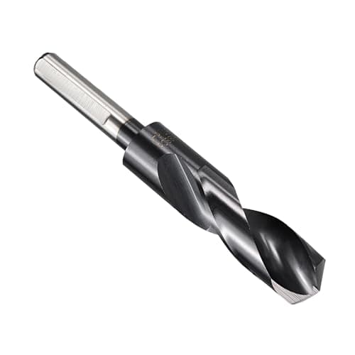 Image of PATIKIL 22.6mm Drill Bit 57/64", 1/2" Reduced Shank M35 Cobalt 5% HSS with Titanium Aluminum Nitride Coating 135° Split Point for Hard Metal Stainless Steel High-speed Cutting