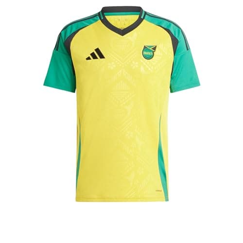 Image of adidas Mens Jamaica Home Shirt 2024 Adults Yellow L
