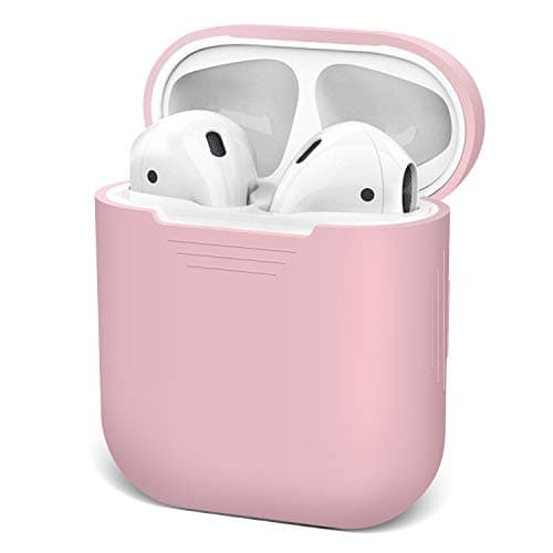 Image of iKNOWTECH Silicone Waterproof AirPods Case - Shock Proof Protective Cover for Apple AirPods, iPhone X/XS/XR/X MAX7/7P/8/8P (Pink)