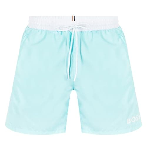 Image of BOSS Men's Starfish Swim Shorts, Open Green356, XL