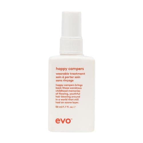 Image of Evo Happy Campers Hair Leave In Treatment for All Hair Types - Strengthening, Frizz Control & Colour Safe Styling - 50 mL