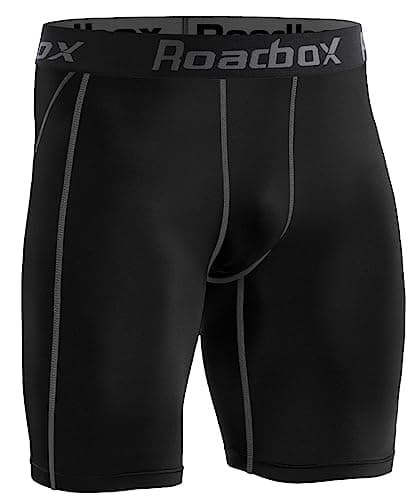 Image of Roadbox Compression Shorts Men, Base Layer Shorts, Quick-Drying Fabric Protect Leg Skin, for Running, Gym, Shorts, Cycling, Rugby