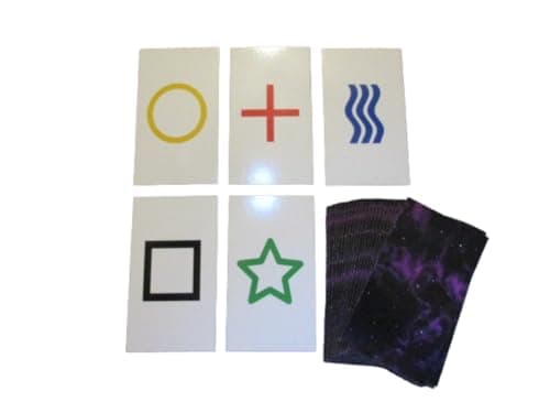 Image of 1PK E02C Low Cost Zener Style UNMARKED ESP Testing Cards - not marked - not a magic trick