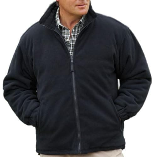 Image of Champion Mens Glen Country Estate Quilt Lined Fleece Coat Black L