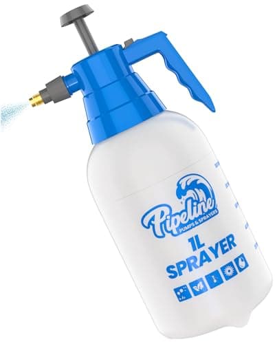 Image of 1L Pipeline Pressure Sprayer – Heavy Duty & Multipurpose Garden Sprayer With Easy Pump Action, Adjustable Nozzle & Safety Valve. Perfect for Fertilisers, Foliar Feeds, Cleaning Agents & Pesticides