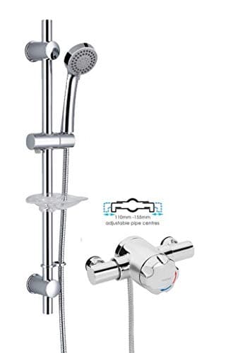 Image of Bristan Mini OPAC Exposed Thermostatic Mini Mixer Shower Valve + Kit 110mm 130mm