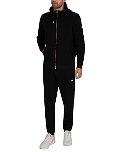Image of Weekend Offender Men's New York Classic Hood Tracksuit, Black, XL