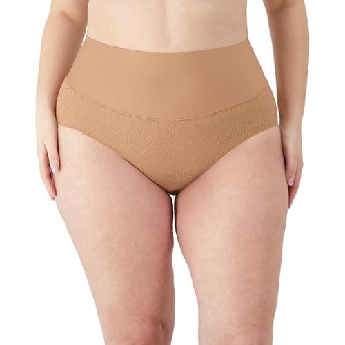 Image of Maidenform Women's Tame Your Tummy Shaping Brief with Cool Comfort Dm0051, Beige Swing Lace, Large